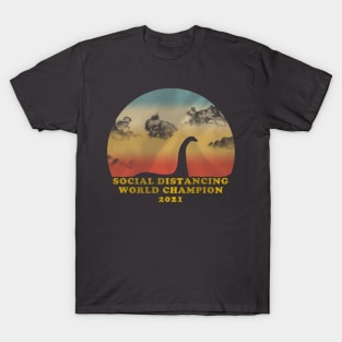 Nessie Social Distancing World Champion T-Shirt